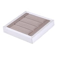 thumbnail image 5 of Wooden s Display Case Storage Holder for Show Portable Stand Showcase Insert Jewelry Box for Tabletop Drawer Dresser Women Gift , White Square, 5 of 6