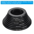 thumbnail image 2 of Juego de anillos reductores Uxcell, 9 piezas, anillo adaptador de filtro de lente para lentes de cámara, negro, 2 of 5