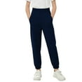 thumbnail image 2 of Cowsor Kids Solid Color Sweatpants Casual Elastic Waist Joggers Pants Comfort Loose Fit Athletic Pants Running Trousers, 2 of 6