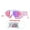 Pink blue iridescent electroplating, variant on Rulwuck children's swimming goggles suitable for boys and girls aged 3-15, 2-piece set with anti fog and leak proof anti fog children's goggles and 2025 upgraded design, with ear and nose plugs