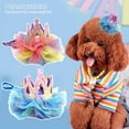 thumbnail image 2 of Pet Cap Colorful Photo Props Adjustable Pet Princess Mesh Crown Headdress for Pet Birthday, 2 of 8