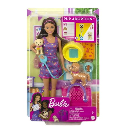 Barbie - Pup Adoption Playset with Doll - Multicolor