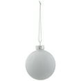 thumbnail image 5 of Northlight 2-Finish Glass Ball Christmas Ornaments - 2.5" (65mm) - Pearl White - 9ct, 5 of 9