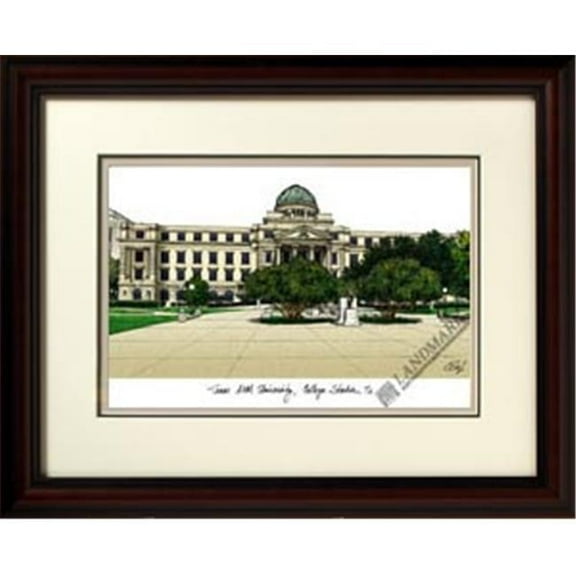 Campus Images TX953R Texas A and M University College Station Alumnus Lithograph Frame