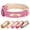 Hot Pink, variant on Didog Personalized Leather Cat Dog Pet Collar with Nameplate Custom Engraved for Dogs