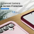 thumbnail image 6 of for Samsung Galaxy S24 Plus Case, Phone Case Heavy Duty 2 in 1 Full Body Rugged Shockproof Hybrid Hard PC Soft TPU Bumper Drop Protective Girls Women Boy Men Covers for Galaxy S24 Plus, Pink+Rose, 6 of 6