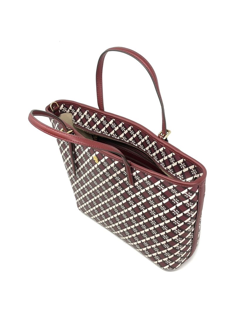 Tory Burch Geo Logo Mini Zip Top Tote for Women's, Shoulder