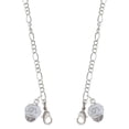 thumbnail image 1 of Silvertone Love on White Spinners Silvertone Face Mask Necklace, 1 of 2