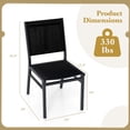 thumbnail image 3 of Gymax 2PCS Outdoor Dining Chairs w/ Breathable Seat Backrest Heavy-Duty Aluminum Frame, 3 of 9