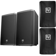 (2) Electro-Voice ZLX-15BT 15" Powered Bluetooth Loudspeakers with Covers Package
