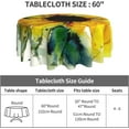 thumbnail image 5 of Sunflower Round Tablecloth 60 Inch Washable Reusable Table Cover Wrinkle Stain-Resistant for Kitchen Dinning Party Holiday Picnic, 5 of 6
