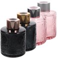 thumbnail image 1 of MasteelfCA 4pcs Embossment Aromatherapy Containers Glass Aroma Bottles Dry Flower Holder, 1 of 8