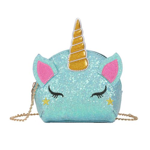 AkoaDa Kids Cute Rainbow Unicorn Crossbody Purse Sequins Shoulder Bag