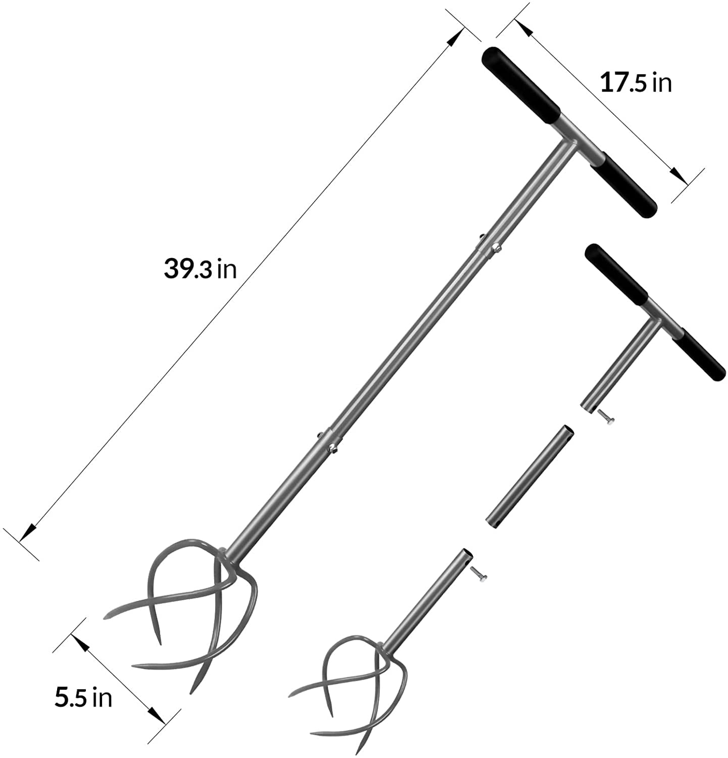 Walensee Twist Tiller for Garden, Claw Cultivator Tool