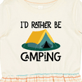 thumbnail image 4 of Inktastic Rather Be Camping Girls Toddler Dress, 4 of 5