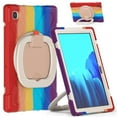 thumbnail image 1 of Funda colorida para Samsung Tab A7 de 10,4 pulgadas T500 con soporte de anillo ajustable grande y protección contra golpes., 1 of 5