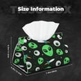 thumbnail image 5 of Fuzoiu Eyeball Monster Print Tissue Box Cover, PU Leather Tissue Holder,Decorative Facial Paper Organizer for Bathroom Living Room Bedroom Countertop Office Desk Car Home, 5 of 7