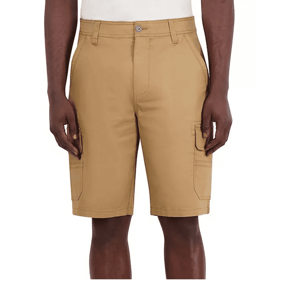 IRON Clothing Men's Flex Comfort Waistband Stretch Cotton Cargo Short 38 VTG Tobacco