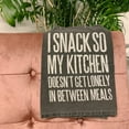 thumbnail image 2 of I Snack So My Kitchen Doesn't Get Lonely Dish Cloth Towel | Novelty Silly Tea Towels | Hilarious Kitchen Hand Towel | 28" x 28", 2 of 2
