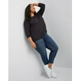 thumbnail image 4 of Hanes Originals Women's Tri-Blend Long-Sleeve T-Shirt (Plus Size) Black 3X, 4 of 4