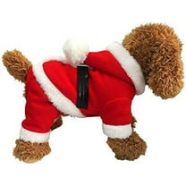 Zhuge Pet Christmas Costumes Santa Dog Clothes for Small Dogs Cats Boys Fall Winter Coats Doggie Outfits Puppy Kitty Hoodies