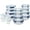 Blue, variant on COOK WITH COLOR Borosilicate Glass Storage Containers with Lids, Food Storage Containers with Dividers, 32-Pc Set, Fluted Ombre Grey