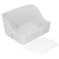 thumbnail image 3 of Pet Toilet, Compact Easy To Install Pet Litter Box Toilet High Hardness Plastic  for Small Animas Pets Blue,Yellow,Pink,White, 3 of 7