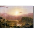 thumbnail image 1 of Ceramic Tile Mural-Frederic Church Landscapes Painting 236. 48" w x 32" h using (24) 8 x 8 ceramic tiles, 1 of 3