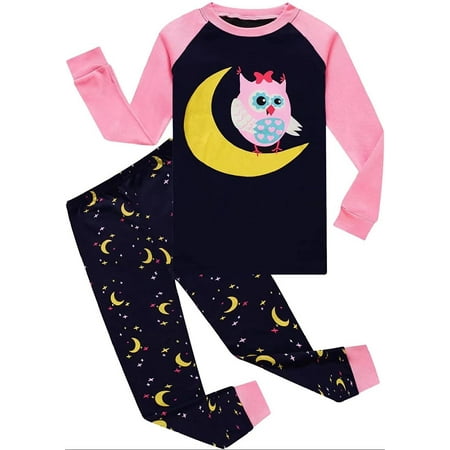 

Little Big Girls Pajamas Set Long Sleeve PJs 100% Cotton Pyjamas