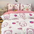 thumbnail image 3 of Cute Kids Bedding Set Dinosaur Cartoon Duvet Cover No Filling Flat Sheet Pillowcase Boys Girls Full Queen Size Spring Bed Linen, 3 of 6