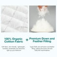 thumbnail image 5 of Pinch Pleat Goose Down Comforter All Season-Ultra Soft and Cozy Noiseless Duvet Insert with Egyptian Cotton Cover, Fluffy Warm Comforter, 5 of 8