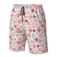 thumbnail image 4 of Honeii Shorts Décontractés pour Hommes avec Imprimé Cœurs Dessinés à la Main et Cordon de Serrage, Maillots de Bain Séchage Rapide Shorts de Plage-Moyen, 4 of 6
