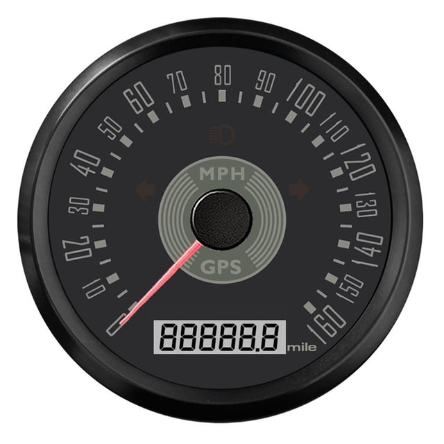 85mm GPS Speedometer 0-160MPH With Turning Light Speed Gauge For Marine Boat Car Motorcycle Accessories ,Wide Applicability