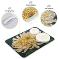 thumbnail image 4 of Kitchen Drying Mat 18x24In Drying Dish Mat Dish Drying Mats Kitchen Countertop Multi-Function Drain Drying Mat Kitchen Table Colorful Chrysanthemum, 4 of 8