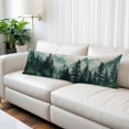 thumbnail image 2 of Dark Green Forest Body Pillow Cover 20 x 60 Inch Decorative Pillow Cover Nature Mountain Pine Tree Vintage Lumbar Pillowcase Seasonal Rectangle Cushion Case for Couch Sofa Bed Living Room, 2 of 9