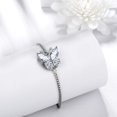 thumbnail image 6 of April Birthstone Bracelets White Butterfly Bracelet Diamond CZ 925 Sterling Silver Jewelry Women Birthday Graduation Mother's Day Gifts, 6 of 8