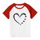 thumbnail image 3 of Blusas y camisas de manga corta con cuello redondo para niños y niñas, blusa de manga corta con estampado de cuello redondo, 3 of 7