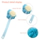 thumbnail image 3 of 2 cepillos de baño con mango largo para frotar la espalda, cepillo de baño con forma de flor para adultos, cepillo de baño de pelo suave, 3 of 6