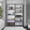 Multicolor, variant on 49 Wide 2 Piece Bookcase Set Living Room Storage Cabinet with 9 Shelves, Particle Board, Matt Gray/White