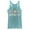 Tahiti Blue, variant on Women's Toy Story Ducky & Bunny Rainbow Text Racerback Tank Top Tahiti Blue Small