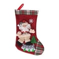 thumbnail image 1 of Yuarrent Calcetín navideño tradicional, accesorios colgantes de Navidad para el hogar, decoración colgante, colgantes de calcetín, bolsa de dulces Kits de decoración para fiestas Papá Noel Yuarrent HA068969-01, 1 of 6