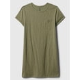 thumbnail image 4 of Vestido Remera con Bolsillo Relaxed de GAP para Mujer en Verde Walden Talla S, 4 of 5