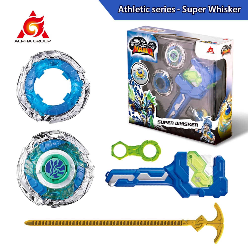 Infinity Nado V Non-Stop Battle Deluxe Spinning Top With Magnetic Launcher - Ares Wings, For Kids Ages 5-12