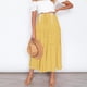 thumbnail image 2 of Falda larga boho elástica de cintura alta para mujer: con volantes, corte en A, cordón, poliéster, para todas las estaciones, tallas S-XL., 2 of 8