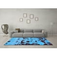 thumbnail image 3 of Ahgly Company Indoor Rectangle Persian Light Blue Bohemian Area Rugs, 6' x 9', 3 of 4