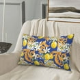 thumbnail image 5 of Salouo Sicilian Style Print Print Pillow Case Cover,Wrinkle-Free Bed Pillow Cover Pack of 1 Home Decor Fade-Resistant and Stain-Resistant ,Pillows Not Included -16"x24", 5 of 8