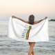 thumbnail image 3 of Toalla de playa con colores de la bandera jamaiquina, regalo genial, toalla de baño de microfibra, manta de playa suave para desfiles, natación, yoga, mujeres y hombres, 3 of 4