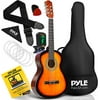 Pyle Classical Acoustic Guitar 36 Inch Junior Size Beginner Starter Kit Steel String Guitarra Acustica Bundle Pack with Gig Bag, Tuner, Picks, Strap for Students Practice, Kids, Adults