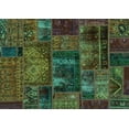 thumbnail image 1 of Ahgly Company Indoor Rectangle Oriental Turquoise Blue Modern Area Rugs, 5' x 7', 1 of 4