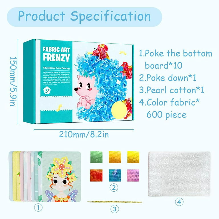 Fabric Art Frenzy DIY Puncture Painting Kits For Kids Kids Art
